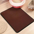 Double Layer Waterproof Cat Litter Mat - Non-Slip & Washable Bed Mat for Clean Homes