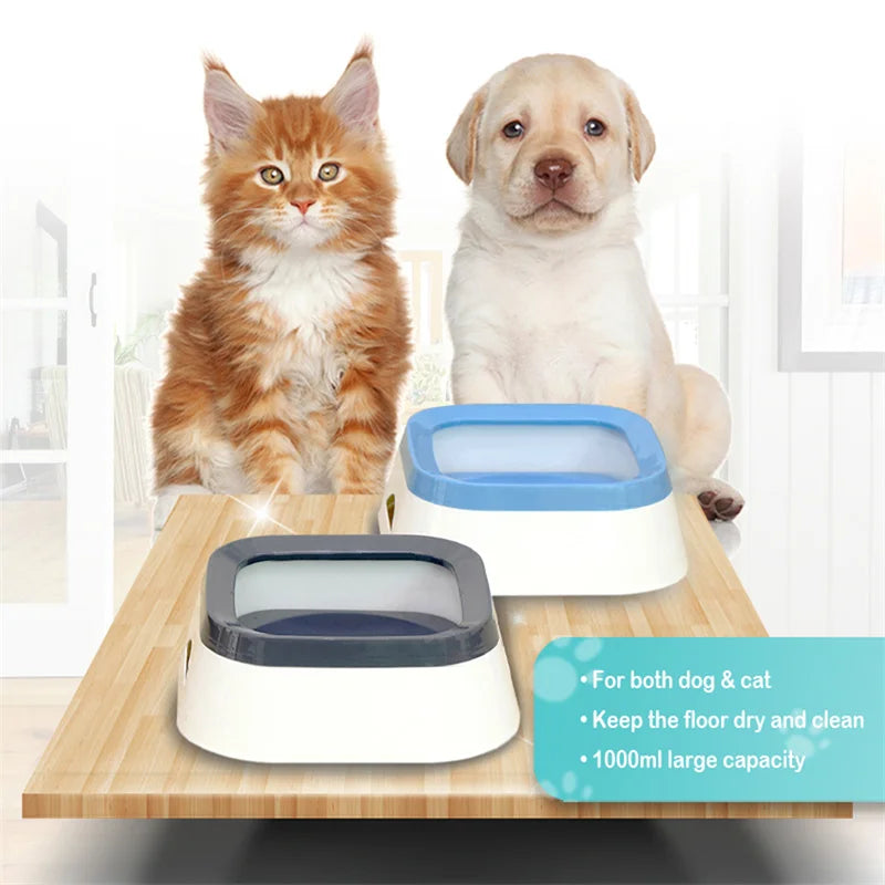 Elevate Your Pet's Hydration with the Anti-Splash 1L Water Bowl - Perfect for Dogs and Cats!