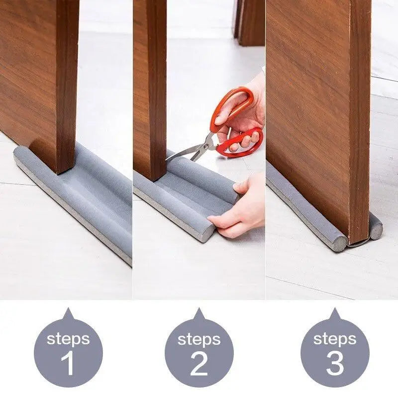 Ultimate Flexible Under Door Draft Stopper - Thicker Weather Seal Strip for Maximum Cold Protection - Available in 1 or 2 Packs