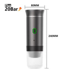 Ultimate Wireless Electric Portable Espresso Coffee Machine - Enjoy Fresh Brewed Coffee Anywhere with 3-in-1 Functionality for Home, Car, and Camping!