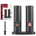 Revolutionary Electric Automatic Salt and Pepper Grinder Set - Rechargeable Gravity Spice Mill with Adjustable Coarseness for Effortless Seasoning