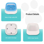 Elevate Your Pet's Hydration with the Anti-Splash 1L Water Bowl - Perfect for Dogs and Cats!